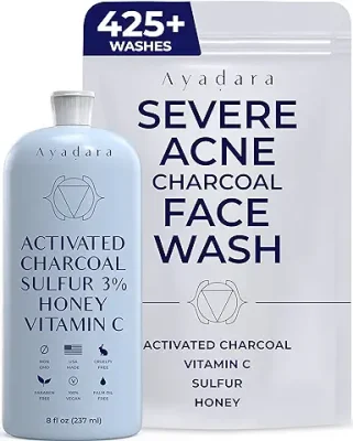 16. AYADARA Acne Charcoal Face Wash
