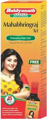 4. Baidyanath Maha Bhringraj Hair Oil - 200 ml | Mahabhringraj Tel | 100% Ayurvedic Oil