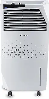 1. Bajaj ™H36 SKIVE TOWER AIR COOLER, 36 L, WITH ANTI-BACTERIAL TECHNOLOGY, 25 FEET POWERFUL AIR THROW, white