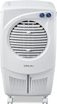 5. Bajaj PMH 25 DLX 24L Personal Air Cooler for home with DuraMarine Pump (2-Yr Warranty by Bajaj) Anti-Bacterial Hexacool Master, TurboFan Technology, 3-SpeedControl, Portable AC, White Cooler for Room