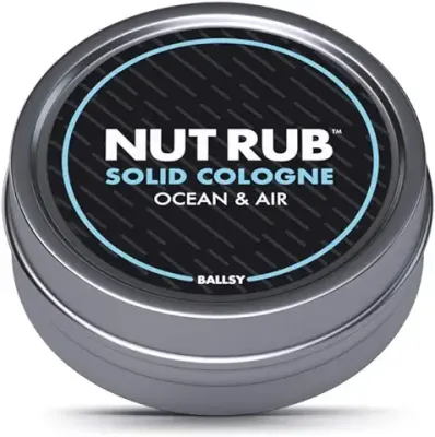 9. Ballsy Body & Groin Rub, Cologne for Everywhere, with Beeswax, Coconut and Sunflower Seed Oil, Ocean and Air .85 oz