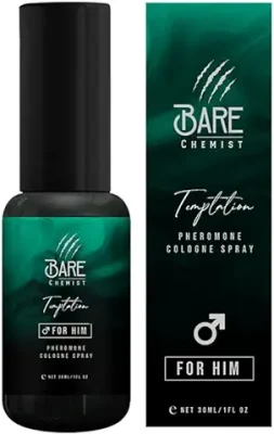 18. Bare Chemist Pheromones for Men to Attract Women (Temptation) Cologne - Pheromone Cologne Spray [Attract Women] - Extra Strong, Concentrated Proven Pheromone Formula