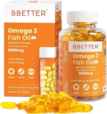 10. BBETTER Omega 3 Fish Oil Capsules For Heart