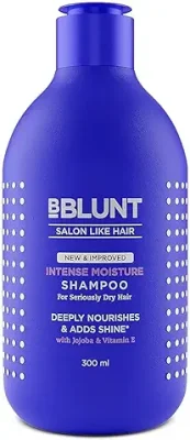 1. BBLUNT Intense Moisture Shampoo with Jojoba and Vitamin E for Dry & Frizzy Hair