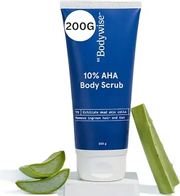 3. Be Bodywise 10% Lactic AHA Exfoliating Body Scrub