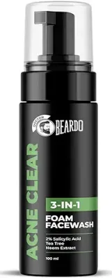 15. Beardo Acne Clear Foam Face wash