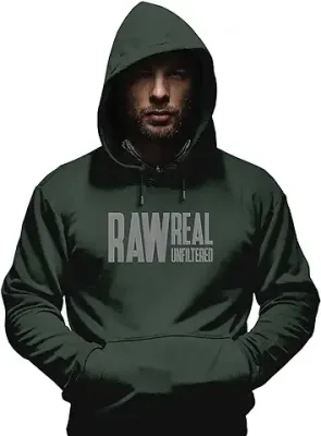 11. BEARDO Raw Real Unfiltered Hoodie Green