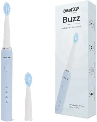 5. beatXP Buzz Electric Toothbrush for Adults with 2 Brush Heads & 3 Cleaning Modes