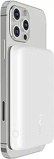 8. Belkin 2500 mAh Magnetic MagSafe Compatible Wireless Power Bank, Sleek Design for iPhone 15, 14, 13 and 12 Series, Compatible with MagSafe Covers - White