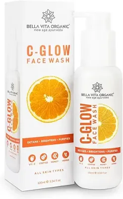 10. Bella Vita Organic Vitamin C-Glow Natural Face Wash with Honey