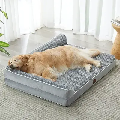 1. BFPETHOME Orthopedic Dog Beds for Large Dogs-Waterproof Sofa Dog Bed with Removable Washable Cover