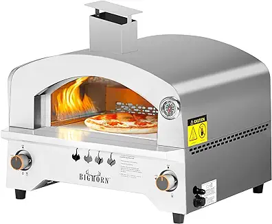 8. BIG HORN OUTDOORS Gas Pizza Oven