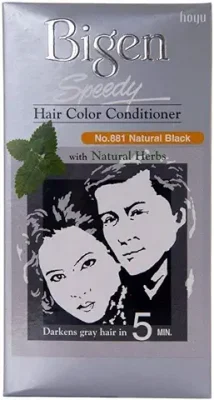 11. Bigen Speedy Hair Color, Natural Black 881 (40g + 40g)