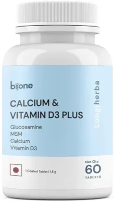 11. BIONE Calcium & Vitamin D3 Tablets for Stronger Bones