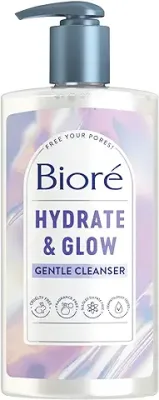 5. Bioré Hydrate & Glow Gentle Face Wash for Dry Skin