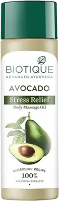 3. Biotique Cado Stress Relief Avocado Stress Relief Body Massage Oil