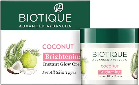 9. Biotique Coconut Brightening Instant Glow Cream