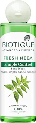 7. Biotique Fresh Neem Pimple Control Face Wash