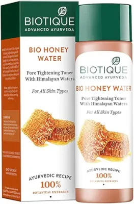 9. Biotique Honey Water Pore Tightening Brightening Toner