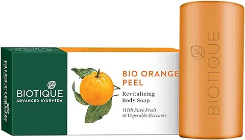 7. Biotique Orange Peel Revitalizing Body Soap