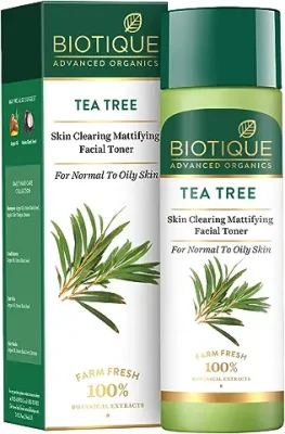 10. Biotique Tea Tree Skin Clearing Mattifying Facial Toner
