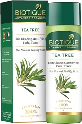 8. Biotique Tea Tree Skin Clearing Mattifying Facial Toner