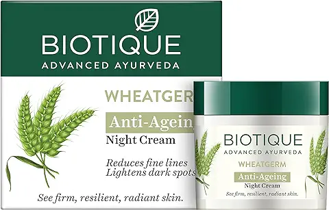 12. Biotique Wheat Germ Anti- Ageing Night Cream