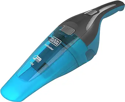6. Black + Decker WDC215WA-QW 7.2 V,10.8W Lithium-Ion Wet and Dry Cordless Dustbuster Handheld Vacuum Cleaner (Blue)-Charge Fully Before Using