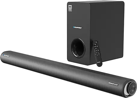 8. Blaupunkt Newly Launched SBWL100 Dolby Audio Soundbar with 8 INCH Wireless Subwoofer I HDMI ARC, Bluetooth & Optical Connectivity (220W) I 2.1 Channel Home Theatre with Remote