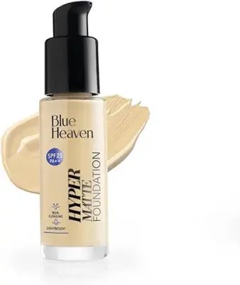 10. Blue Heaven Hyper Matte Foundation Cream - 104 Natural, 30ml