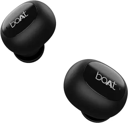 10. boAt Airdopes 121v2 in-Ear True Wireless Earbuds with Upto 14 Hours Playback, 8MM Drivers, Battery Indicators, Lightweight Earbuds & Multifunction Controls (Active Black, with Mic)