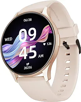 2. boAt Lunar Peak Smart Watch with 1.45" AMOLED Display, Advanced BT Calling, Always on Display, Cloud & Custom Watch Faces, in-Built Games, Stocks, SOS, IP67,HR & SpO2 Monitoring(Rose Gold)
