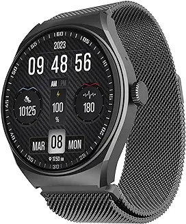 4. boAt Newly Lauched Lunar Comet Smart Watch with 1.39" HD Display, Advanced Bluetooth Calling, Functional Crown, Multiple Sports Mode,100 Watch Faces, Heart Rate & SPO2 Monitoring,IP67(Metal Grey)