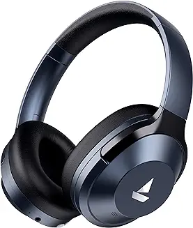 12. boAt Nirvana 751 ANC Hybrid Active Noise Cancelling Bluetooth Wireless Over Ear Headphones with Up to 65H Playtime, ASAP Charge, Ambient Sound Mode, Immersive Sound, Carry Pouch with mic (Bold Blue)
