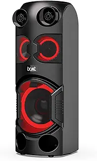 8. boAt PartyPal 200/208 70W RMS Stereo Party Speaker with Stunning LEDs