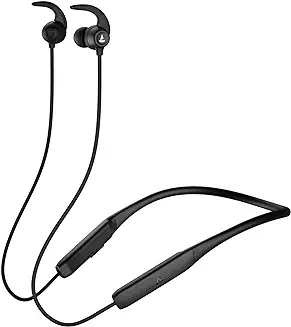 2. boAt Rockerz 255 Neo in-Ear Bluetooth Neckband with Mic with ENx Tech, Smart Magnetic Buds, ASAP Charge, Upto 25 Hours Playback, 12MM Drivers, Beast Mode, Dual Pairing (Active Black)