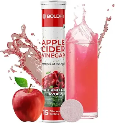 14. Boldfit Apple Cider Vinegar Tablets for Weight Loss Apple Cider Vinegar Tablet with Mother ACV Effervescent Tablets for Immunity