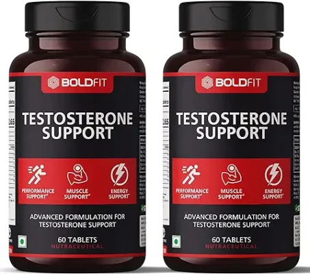 1. Boldfit Testosterone Booster Support Supplement For Men & Women Testo Booster Supplement with Tribulus Terrestris