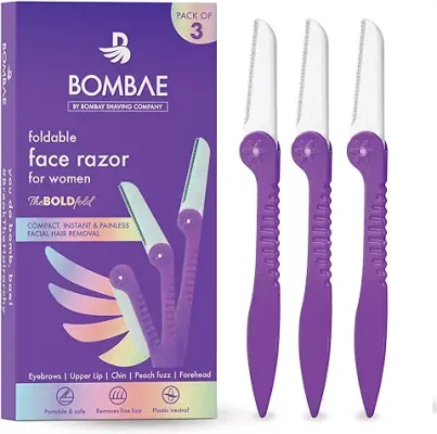 9. BOMBAE Foldable Hair Removal Razor For Women