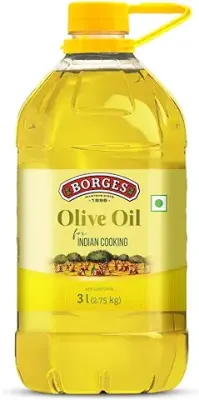 15. Borges Olive Oil for Indian Cooking | Extra light in taste | 75% MUFA | Rich in antioxidants | Suitable for frying | 3L PET