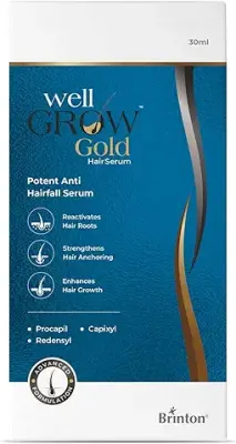 15. Brinton WellGrow Gold Hair Growth Serum with Redensyl