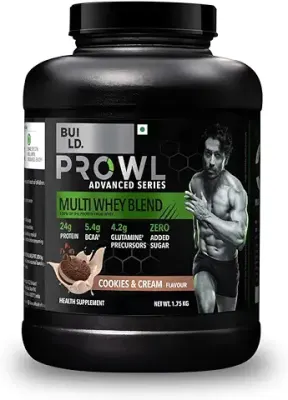 12. BUILD. PROWL ADVANCED SERIES MULTI WHEY BLEND - Cookies and Cream (1.75kg) | Premium Protein Blend for Muscle Growth and Recovery