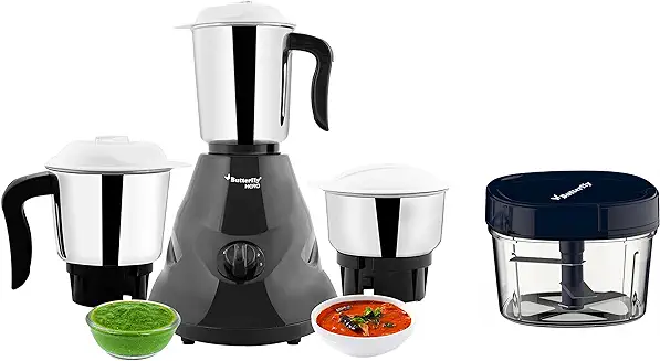 12. Butterfly Hero 500W Mixer Grinder And Vegetable Chopper, Grey