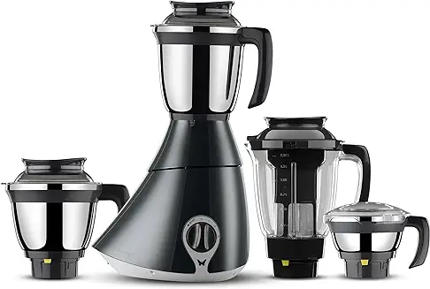 14. Butterfly Matchless Mixer Grinder, 750W, 4 Jars (Grey/ White)