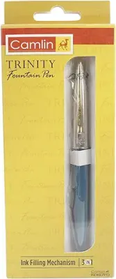7. Camlin Kokuyo Trinity Fountain Pen with 3-in-1 Mechanism (Color may vary)