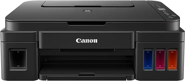 5. Canon PIXMA MegaTank G2012 All in One (Print, Scan, Copy) Inktank Colour Printer with 2 Additional Black Ink Bottles (Per Black Bottle Yield 6000 Prints and Colour 7000 Prints) for Home/Office