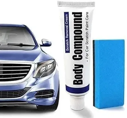 5. Car Body Scratch Remover and Repair Polishing Wax Kit with Sponge Cream Wax Body Compound Scratch Remover Ideal For Car and Bike