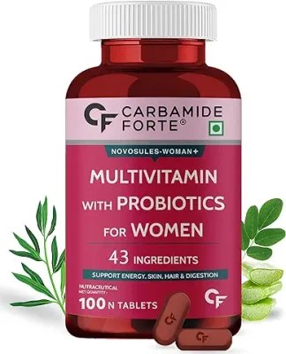 3. Carbamide Forte Multivitamin for Women with 43 Ingredients -100 Veg Tablets