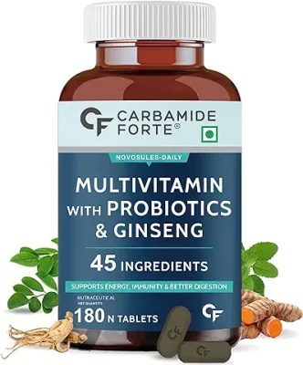 10. Carbamide Forte Multivitamin Tablets for Men and Women with Probiotics Supplement - 180 Veg Tablets
