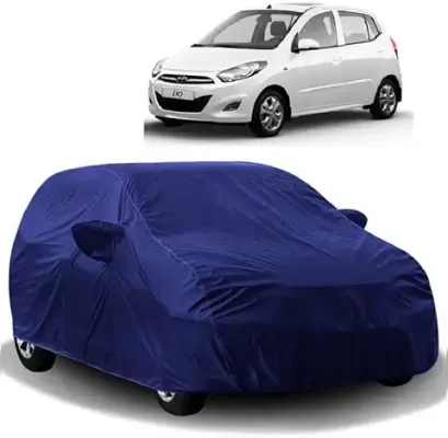 5. Carigiri Blue Car Body Cover for Hyundai i10